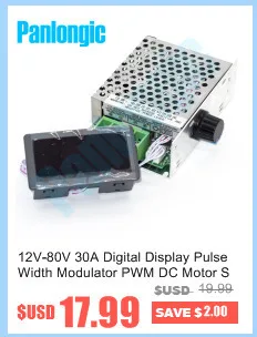 Panlongic 24 V/36 V 30A DC щеточный регулятор скорости двигателя PWM контроллер 1000W с акселератором ножной педали Холла