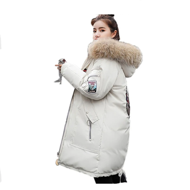 

Down Parkas Jackets M-3XL winter Korean version cultivating cotton hooded lovers padded men cotton jacket long sections