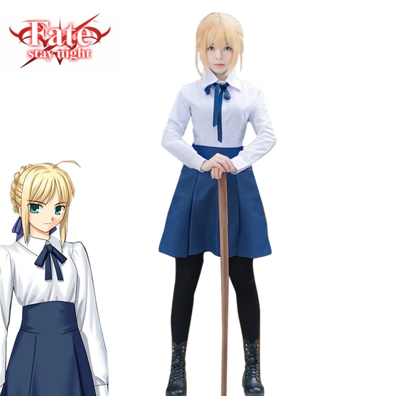 Сексуальный костюм для косплея из японского аниме Fate Stay Night Love Live Lolita одежда парик