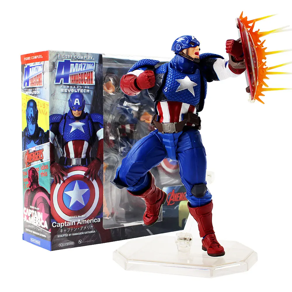 Avengers Revoltech Series Captain America Figure Avengers Assemble