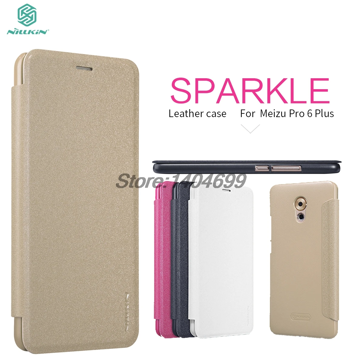 

Meizu Pro 6 Plus Case Nillkin Sparkle Series PU Leather Cover Flip Case For Meizu Pro 6 Plus 5.7 inch Phone