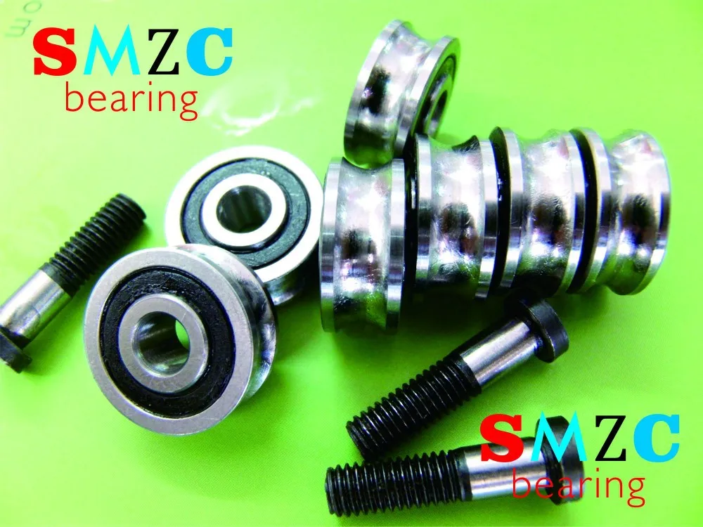 Sg15 Sg5rs U Groove Ball Bearings 5x17x8x9.75mm For Tracking Guide