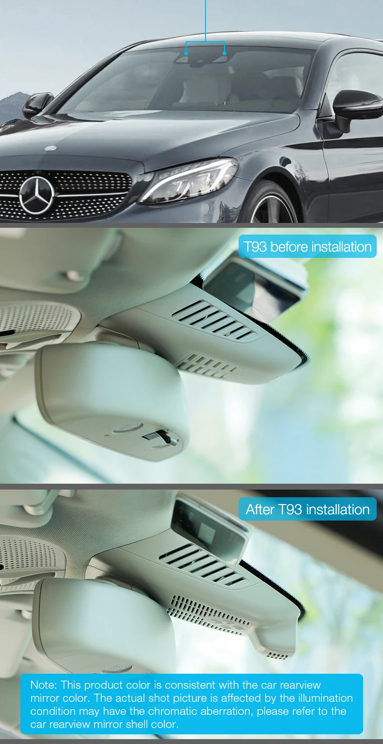 IRO Dashcam T93/T95 для Mercedes Benz C Class(W205)/GLC Class(X253/C253