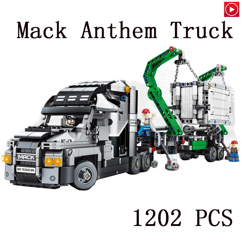 Legoed Technic city The Mack Truck model kits Building Blocks compatible 42078 classic car-styling education toys for children