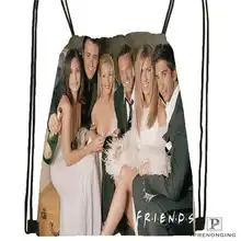 Custom friends-литая походная сумка на шнурке, милый рюкзак для детей(черная спинка) 31x40 см#2018611-29