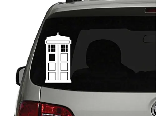 ТАРДИС из сериала «Доктор Кто» вырезанная Виниловая наклейка для окна автомобиля грузовика ноутбук практически любой жесткий, гладкая