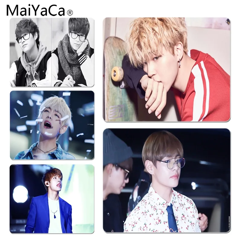 

MaiYaCa Taehyung Kpop Music Unique Desktop Pad Game Mousepad Size for 25X29cm Gaming Mousepads