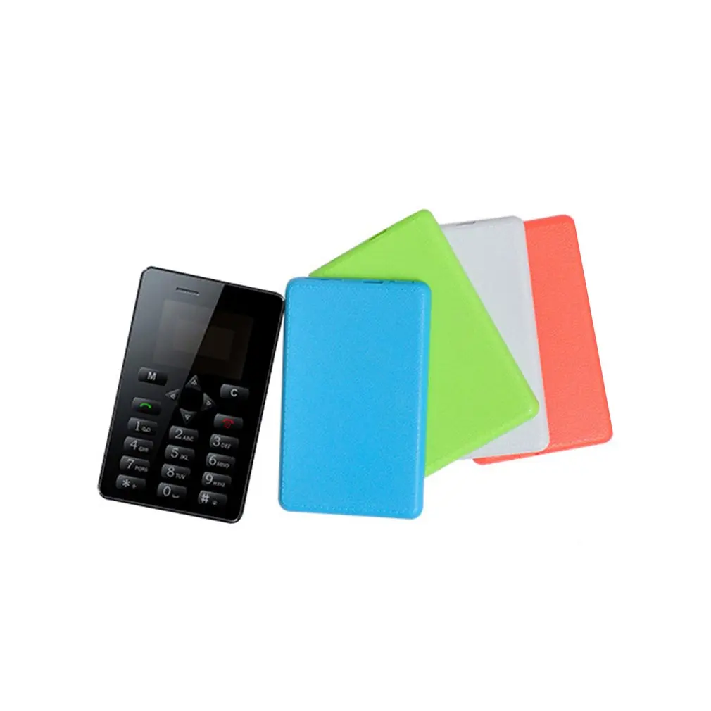 M5 творческий карты мобильного телефона Full HD Дисплей 4,5 мм Ультратонкий карманный мини-телефон будильник Поддержка громкой связи для детей