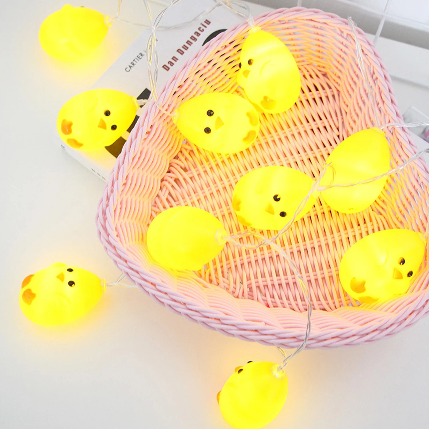 118 11 дюймов 20 LED на батарейках Funning Chicken String Lights игрушки для пасхальных праздников