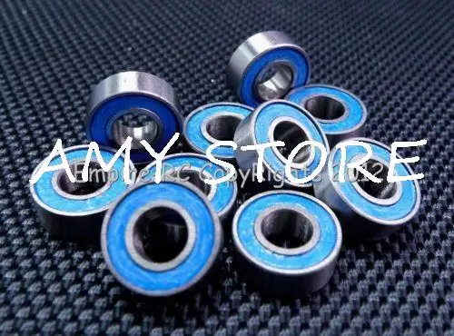 

ABEC-3 (25 PCS) R166-2RS 3/16"x3/8"x1/8" Rubber Sealed Ball Bearing R166RS Blue