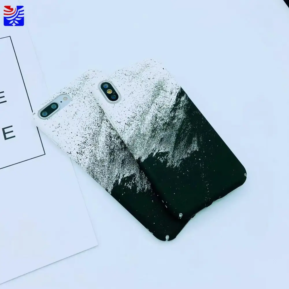 PEIPENG Chinese ink and wash  Retro feel good mobile Case For 7 7Plus 8 8Plus X so cool Phone Case 03