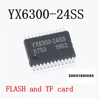 

100pcs X YX6300-24SS YX6300 Serial mp3 spots feature MP3 programs can be linked to U disk TF card SD card chip YX6300-24 IC