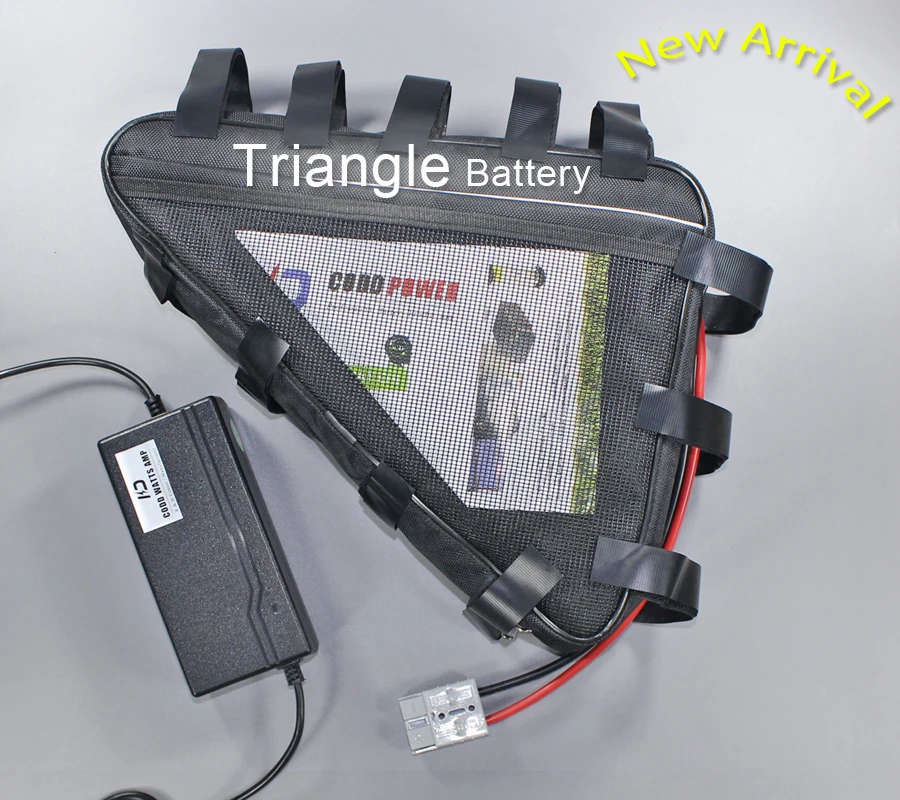 ebike 52v battery triangle bag lithium ion battery pack for 1000w motor