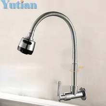 Heiß-verkaufen, Freies verschiffen, Messing Kalten Küchenarmatur, einzigen Kalten Waschbecken Wasserhahn, torneira Cold Küchenarmatur, YT-6026-A