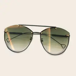 Кошачий глаз солнцезащитные очки для женщин для 2019 Роскошные брендовая дизайнерская обувь из металла Защита от солнца очки