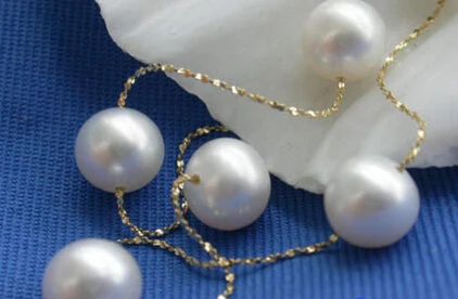 

song voge gem nanJ0475 ROUND AKOYA WHITE PEARL NECKLACE