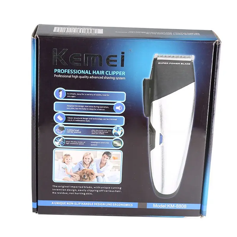 Kemei KM-8808 профессиональная машинка для стрижки волос аккумуляторная передовых триммер для стрижки волос салонов