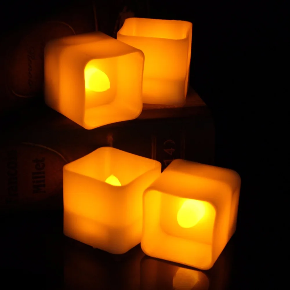 12pcs LED Candles Tea Light Simulation Flame Tea Light Christmas Easter