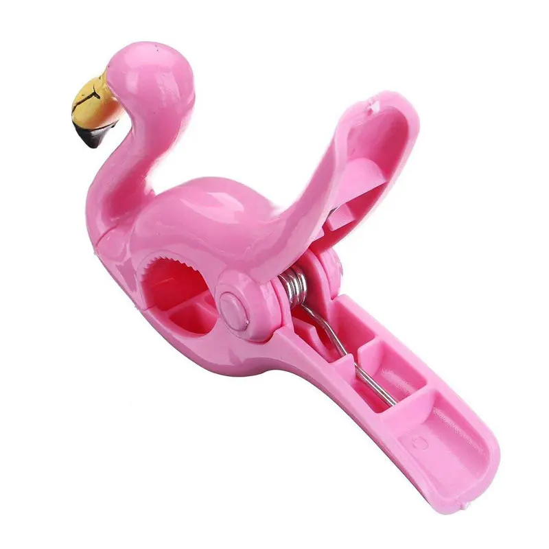 2Pcs-Multi-function-Pink-Flamingo-Large-Towel-Clips-Plastic-Beach-Towel-Quilt-Large-Clothespin-Home-Laundry (3)
