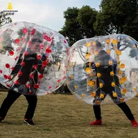 Inflatable Bumper Bubble Soccer Ball Dia 5 ft(1.5m) Giant Human Hamster Ball for Adults and Teens 2