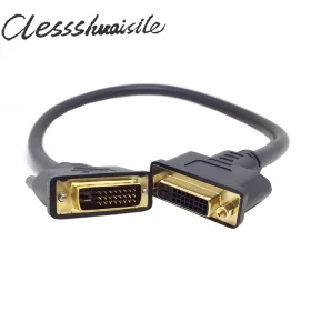 

DVI -D Dual Link Male Digital 24+1 to DVI 24+1 Female VIDEO Extension Cable 50cm for Monitor Projector