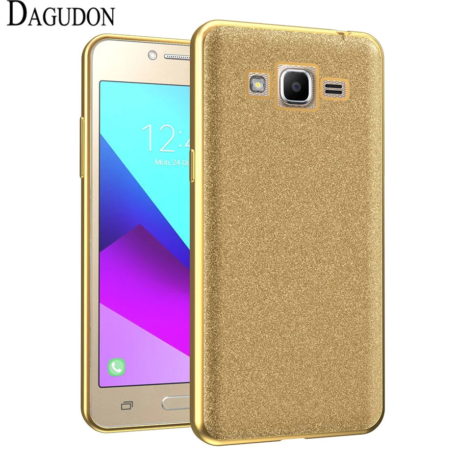 DAGUDON Glitter Silicon Plating TPU Soft Mobile Phone Cases For Samsung Galaxy Grand Prime G530 G530h G531 G531H Case Cover bags