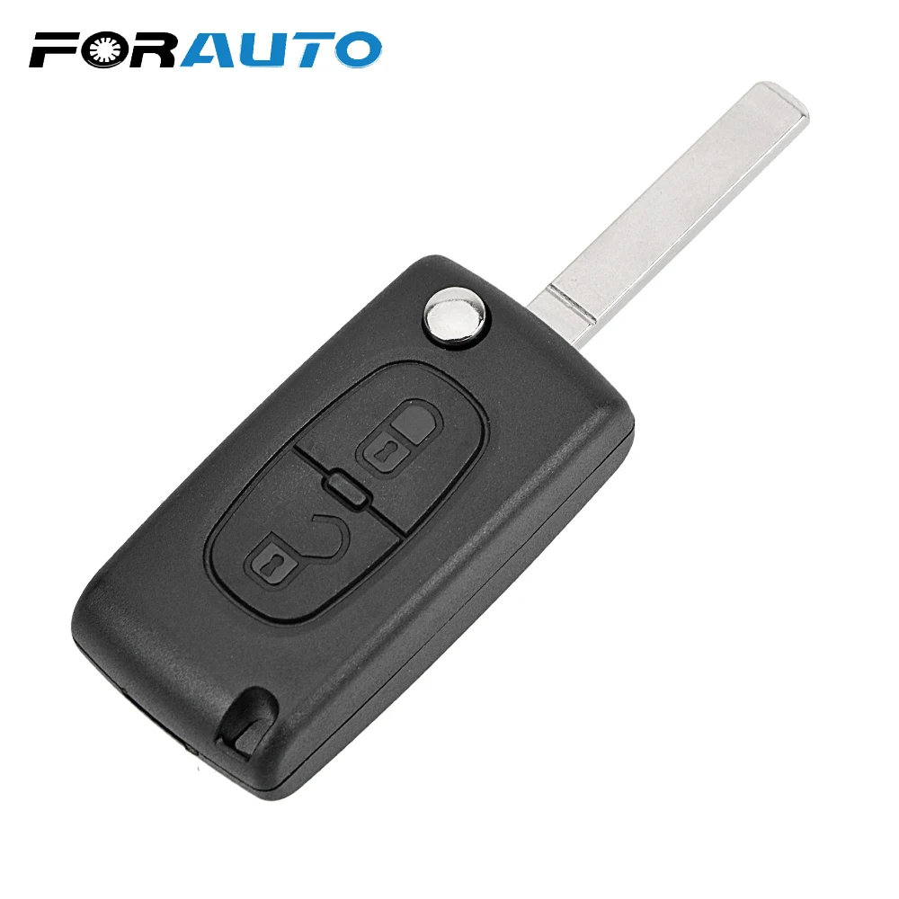 

Replacement Ce0536 Remote Key Car Key Shell For Citroen C2 C3 C4 PICASSO Flip 2 Buttons Car Key Case Cover Fob 1pc