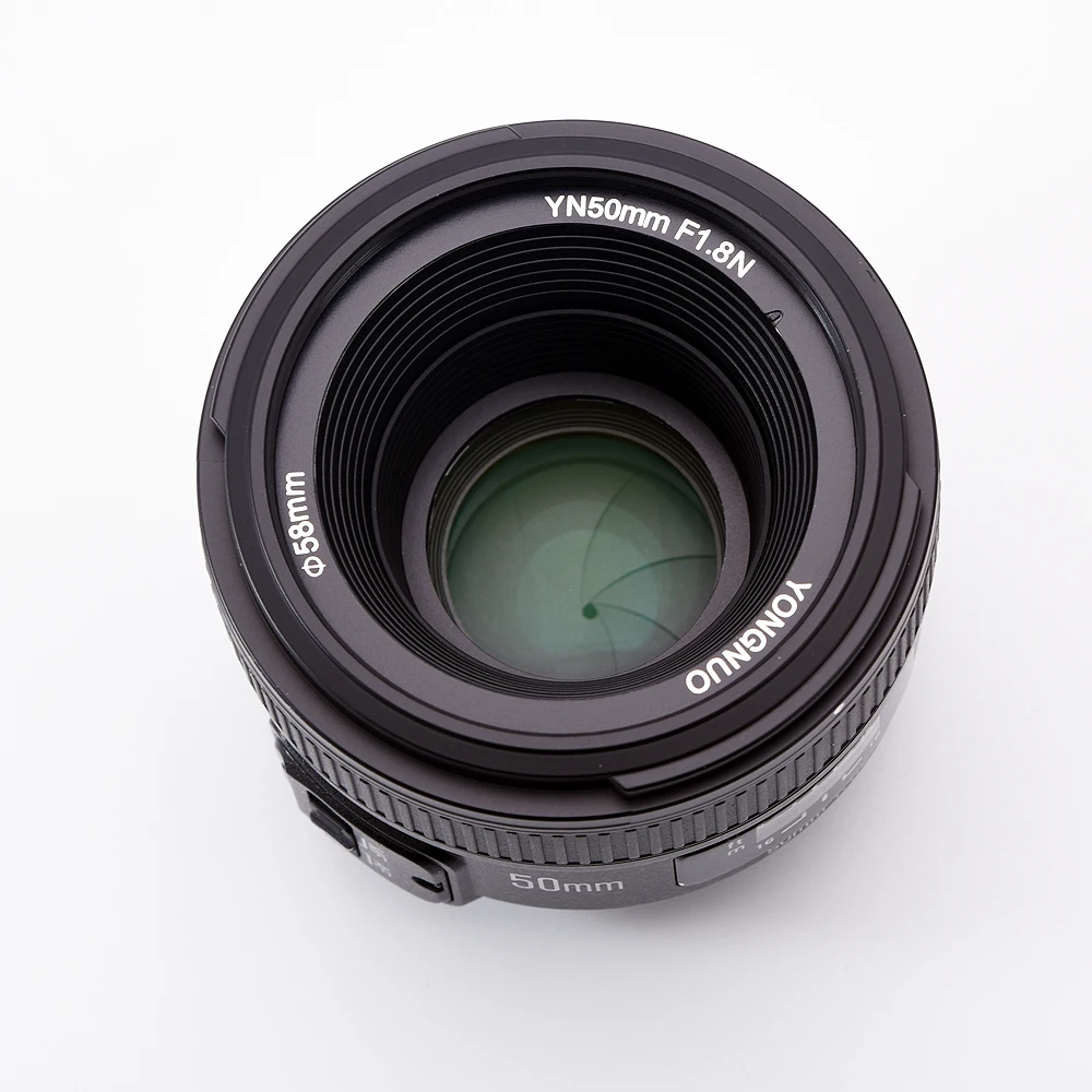 Объектив YONGNUO YN50MM F1.8 с большой апертурой и автофокусом для Nikon DSLR, объектив 50 мм f1.8