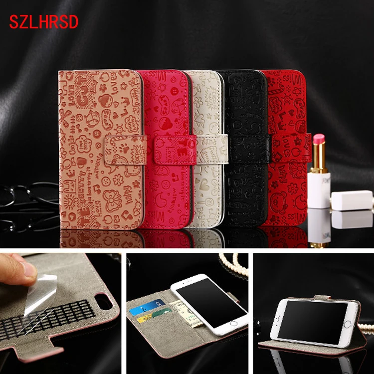 

SZLHRSD New PU Leather case For Oukitel K6 cover Wallet Flip cover coque capa phones bag
