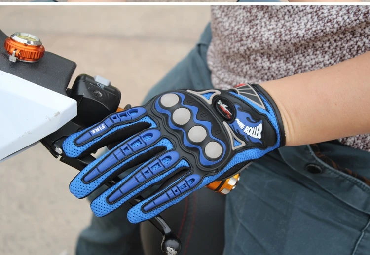 Pro Открытый спортивный гоночный мотоцикл перчатки полный палец качество черный дышащий мотоцикл Мотокросс Защитное снаряжение GloveMCS-23