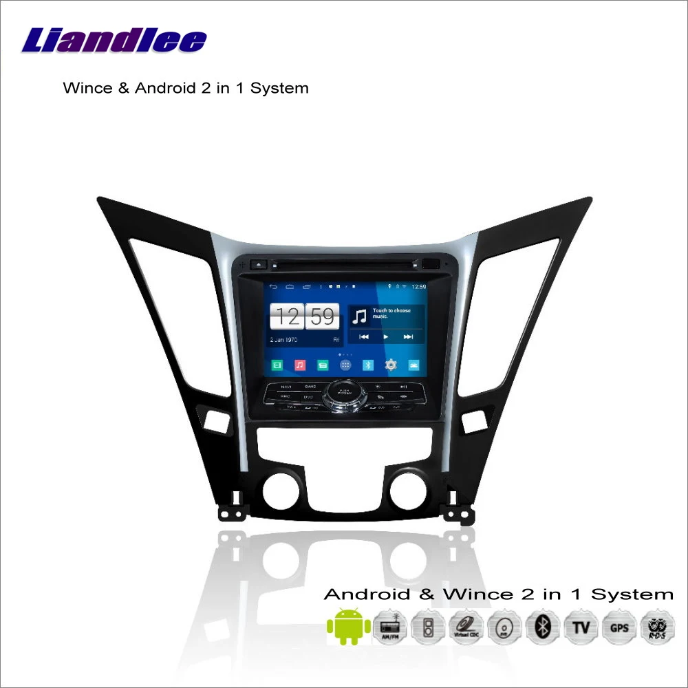 Best Liandlee For Hyundai i45 / i50 / Sonata YF 2010~2013 Car Radio CD DVD Player GPS Navigation Wince & Android 2 in 1 S160 System 2