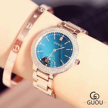 

Ladies Watch 2018 Top Brand Luxury Women's Watch Stainless Steel Watchband Quartz Wristwatches Hot zegarek damski