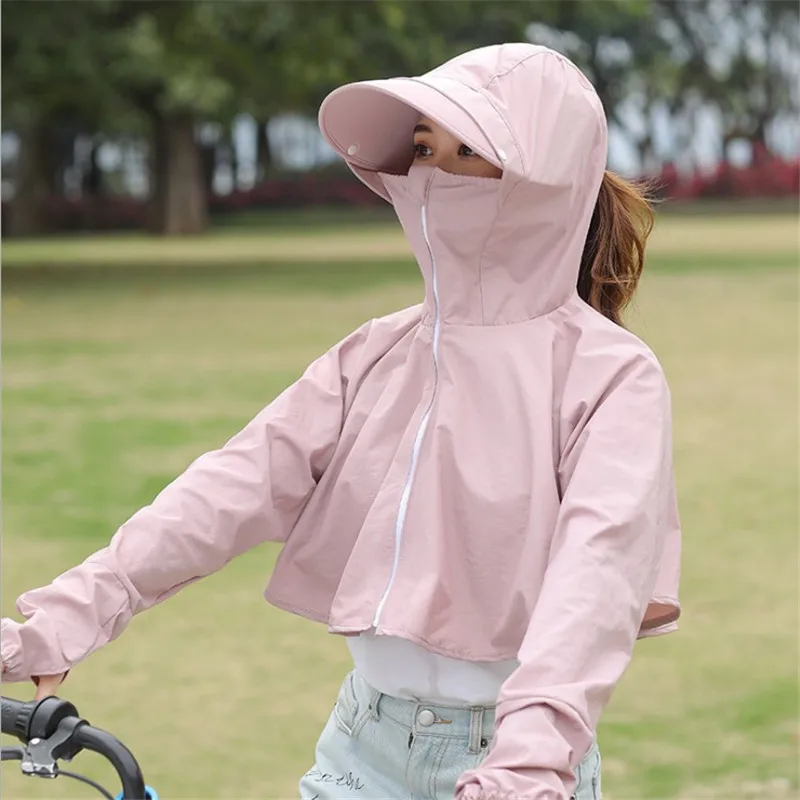 

Riding Hat For Women Removable Hat Sunscreen Suit Outdoors Electric Bicycle Riding Anti-ultraviolet Sun Beach Cap S574