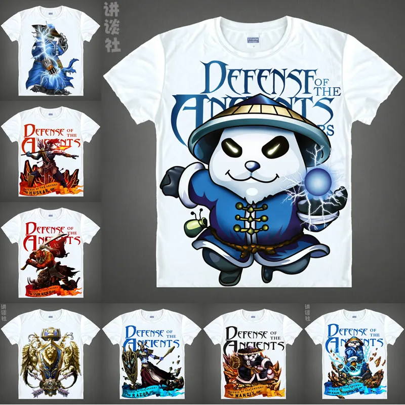 Футболка Coolprint с рисунком аниме DOTA2 DOTA 2 футболки в разных стилях коротким рукавом
