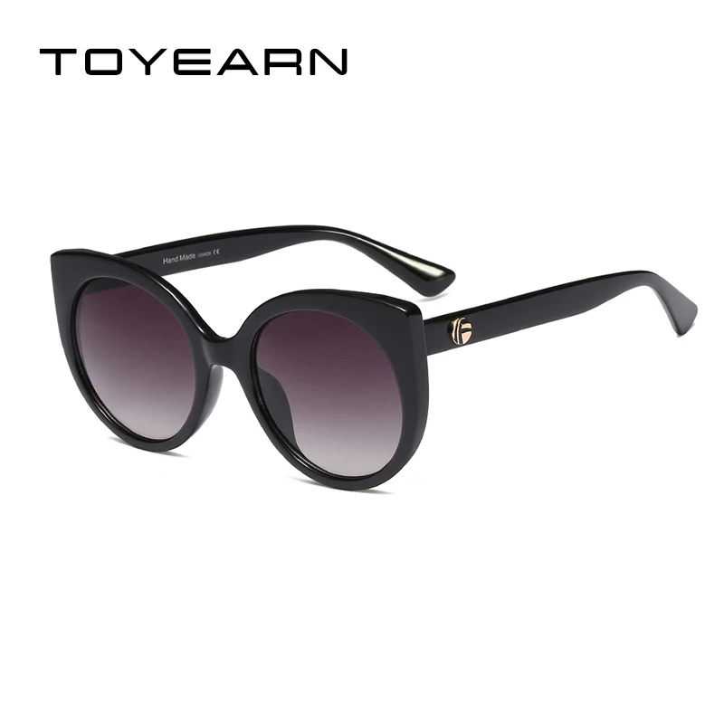 

TOYEARN 2019 Brand Designer Cat Eye Sunglasses Women Fashion Ladies Gradient Sun Glasses For Women Optical Glasses Frame