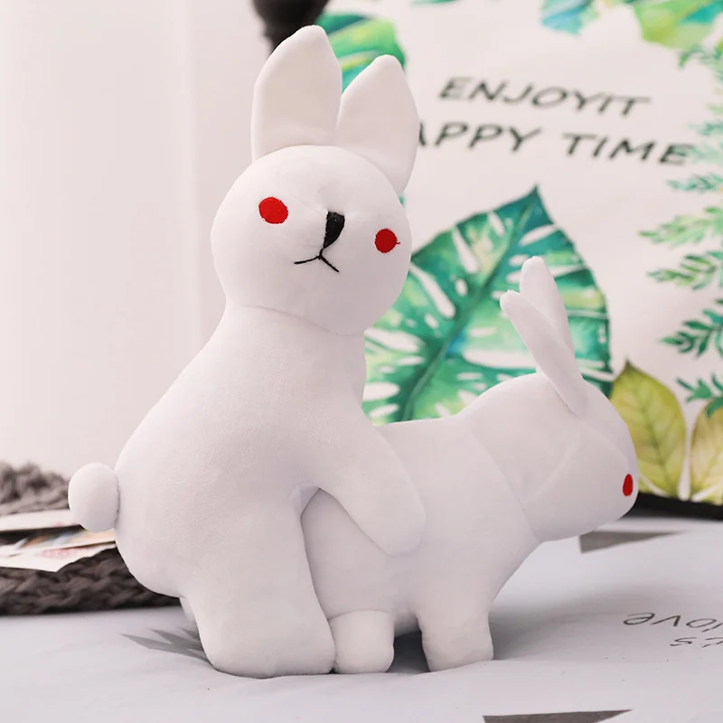 Сексуальный кролик плюшевые игрушки креативные мягкие Мультяшные животные кролик игрушка куклы подарок на день Святого Валентина - Цвет: Белый