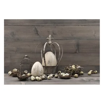 

3x5ft Hot Sale Thin Fabric Cloth Printed Photography Background Easter Backdrop with Wooden Floor Retro Custom Backgrouns