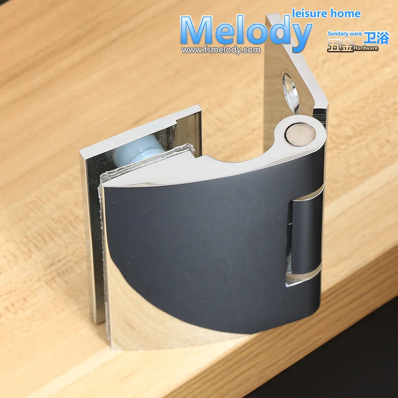 10-year Warranty Wall to Glass Offset Hinge for 8-12mm 5/16"-1/2" Thickness Glass Polished Chrome Shower Door Brass Hinge
