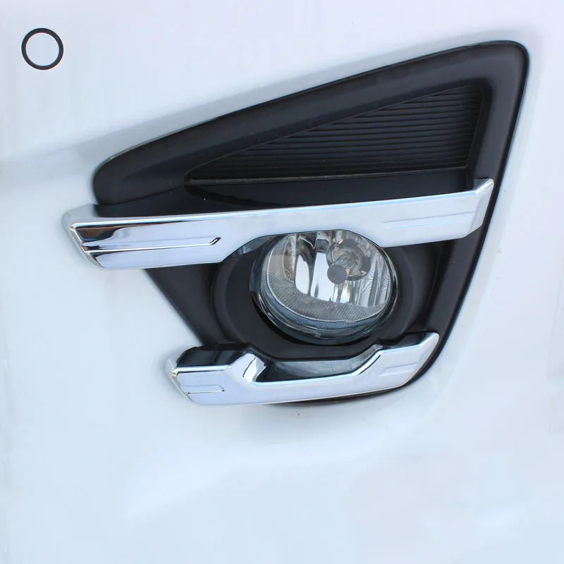 Подходит для MAZDA CX-5 CX5 Хром Передняя противотуманная фара крышка Накладка полосы рамка противотуманная фара гарнир литье со вставкой из 4 предметов