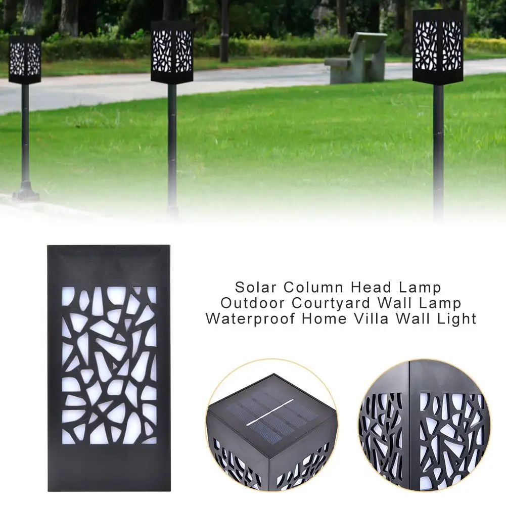 

Solar LED Solar Pillar Light Outdoor Courtyard Wall Lamp Waterproof Lawn Family Villa Wall Lamp Wall Street Light Decoration