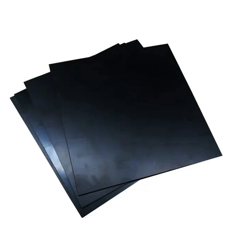 1pcs Black ABS Plastic Flat Sheet Plate DIY Building Model Material Multi Sizes 