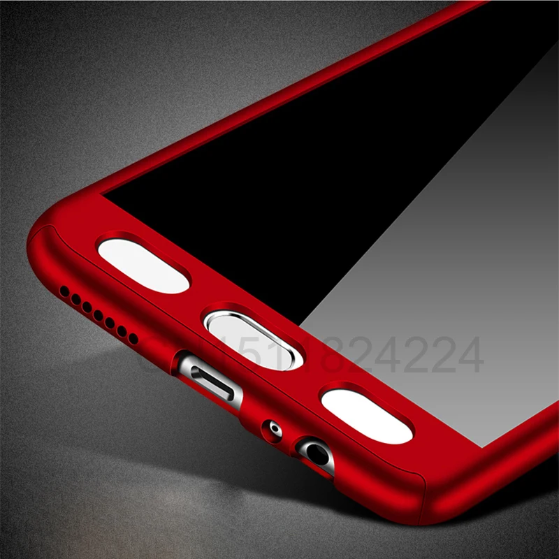 360 Full Honor 7A Russian version Shockproof Phone Cases For Huawei Y5 2018 Case With PC For Huawei Y5 2018 Prime Tempered Glass (5)