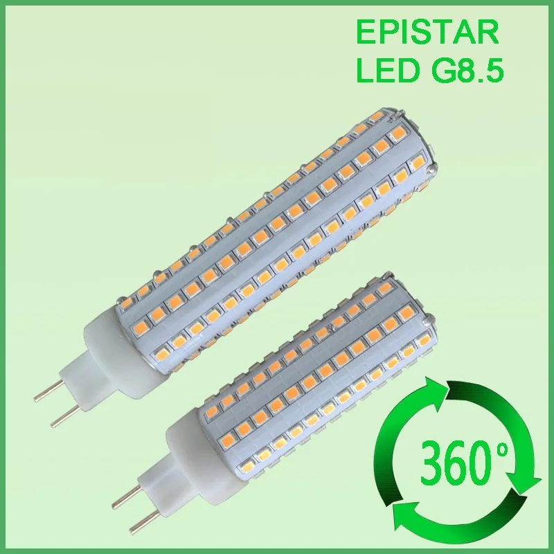 

Free shipping 10pcs/lot G8.5 led light 10W 1150LM SMD2835 G8.5 led corn light replace 35W Metal halide lamp AC85-265V