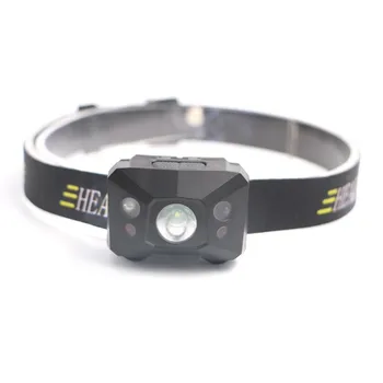 

Hands-free LED Headlamp USB Rechargeable Headlight Waterproof Head Torch Hard Light Body Motion Sensor Flashlight For Camping