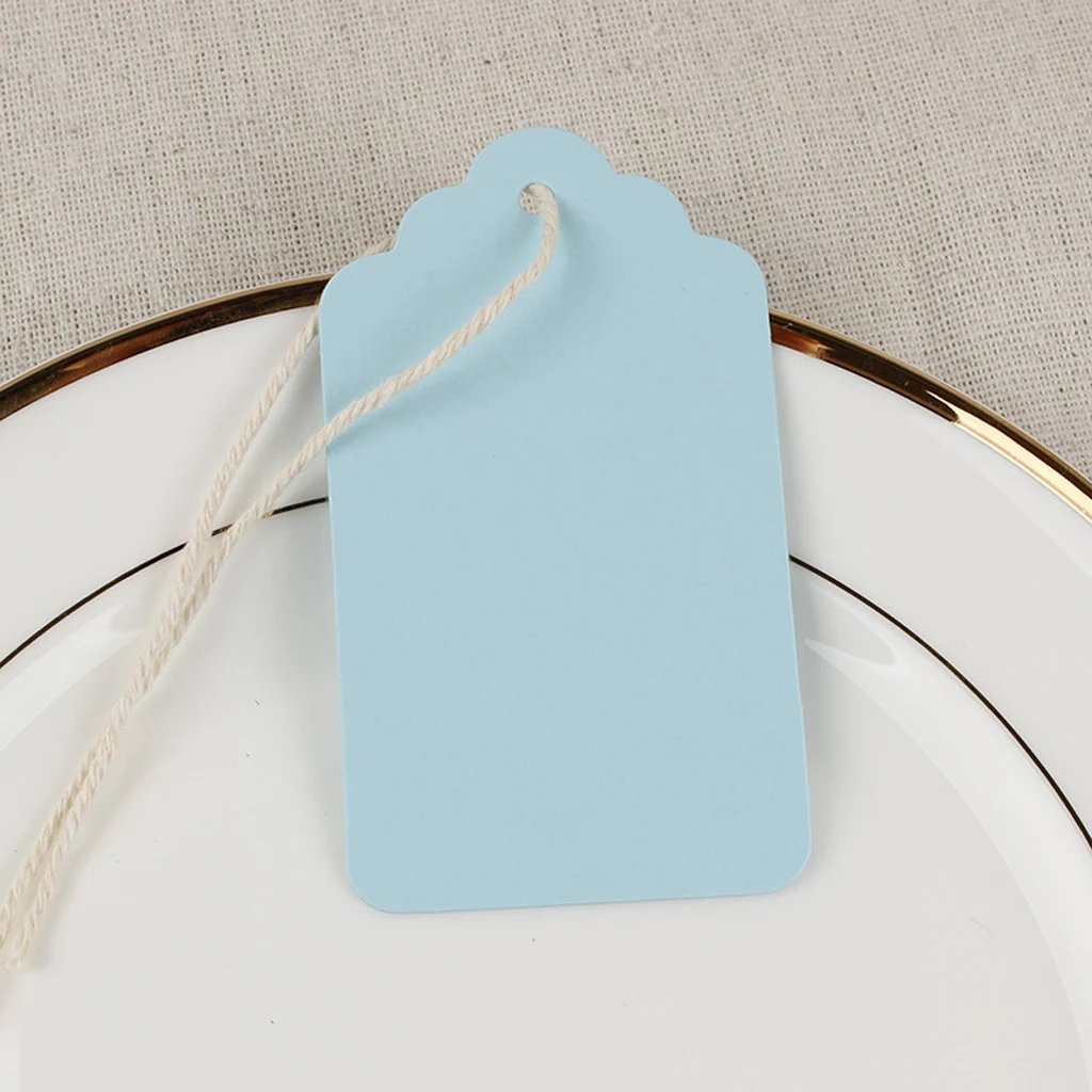 100pcs Christmas Gift Tag Kraft Paper Hanging Labels Wedding Wine Tags Décor