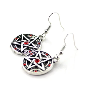 Fashion Jewelry Supernatural Pentagram Pendant Earrings for Women Drop Earrings Gifts