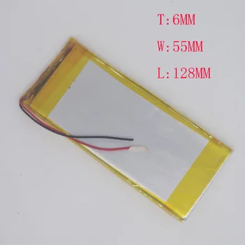 

3.7V Polylithium Battery 6055128/6055130 Mobile Power Tablet Computer DIY 3000MAH