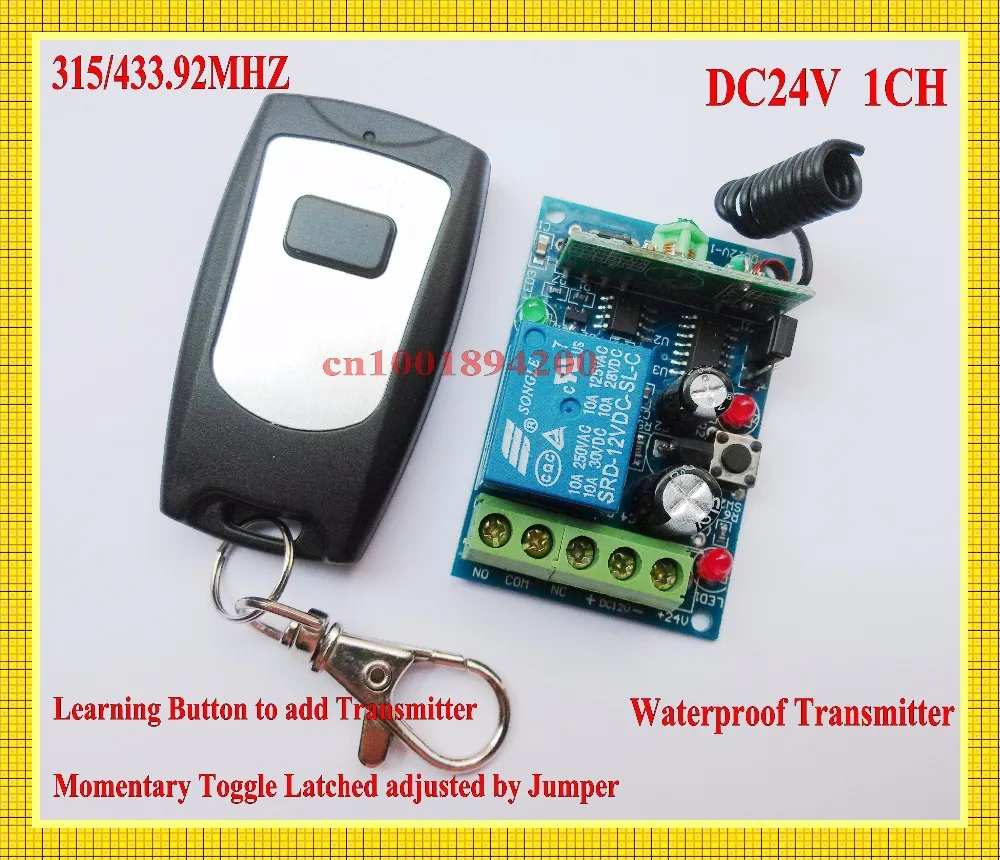 Remote Control Switches DC 24V 1 CH 10A Relay Door Access Control Normally Open Closed NO COM NC Power Remote ON OFF  Wholesale