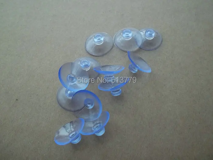 50pcs/lot 2cm Transparent plastic sucker coffee table glass gasket toy gift suction cup Mushroom head sucker diameter