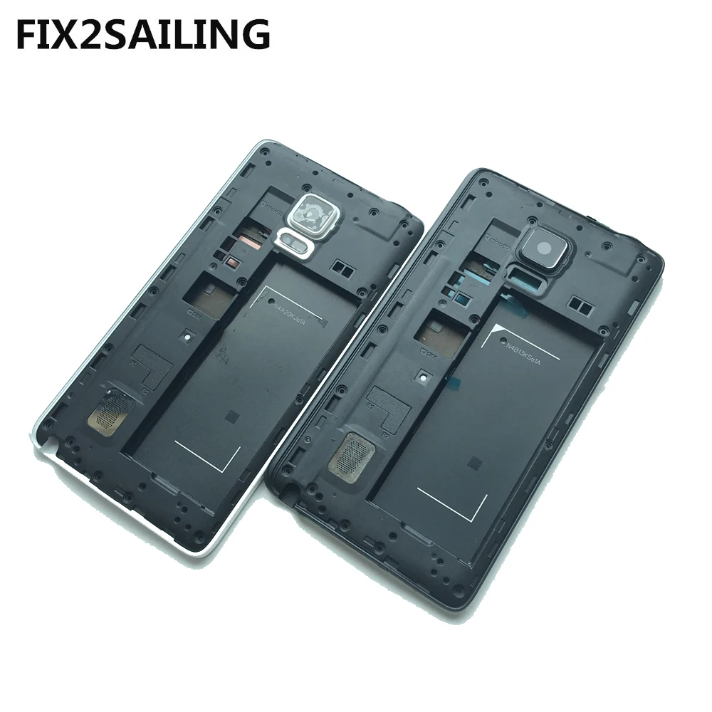 

New Frame A-Cover Case Housing Bezel Battery Door Replacement For Samsung Note 4 Edge N9150 N915L Black/White